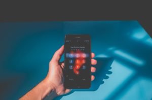 person holding iPhone